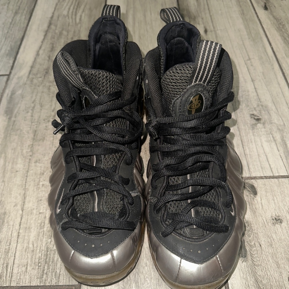 Nike Air Foamposite One Metallic Pewter Black Men SneakerShoes 314996-004 Size 9 - Picture 3 of 8